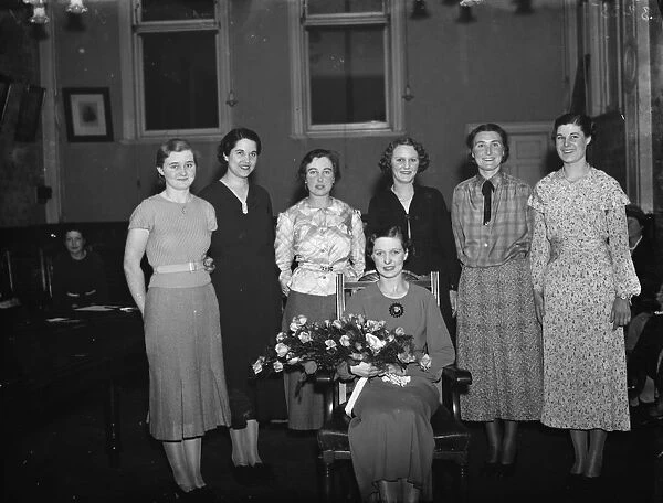 The Dartford Carnival Queen with her attendees. 1936