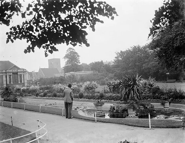 Dartford central park in Kent. 1938
