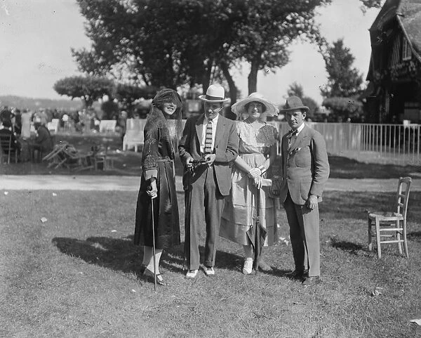The Deauville Season Miss Shirley Kellogg ( on right ) with her husband Mr Albert