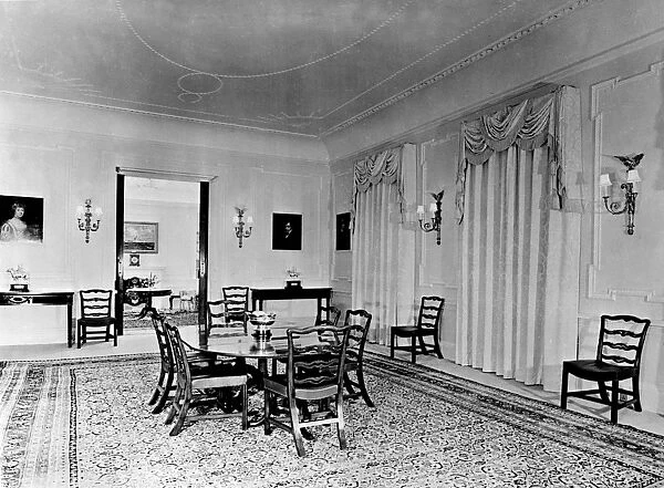 The dining room at Clarence House. 27th October 1949