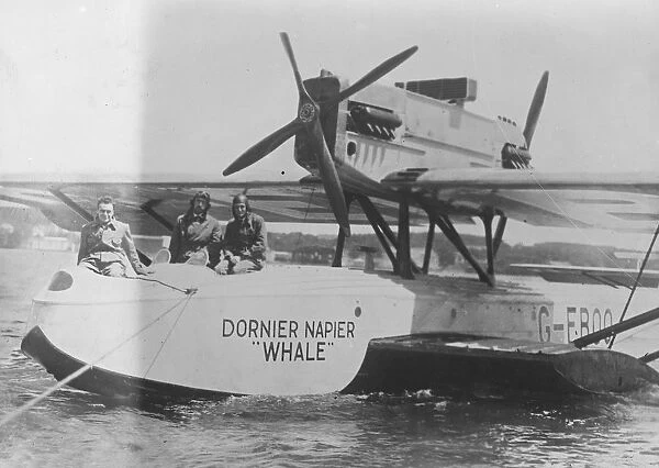 The Dornier Napier Whale. Built by the Dornier works at Friedrichshafen for Courtney