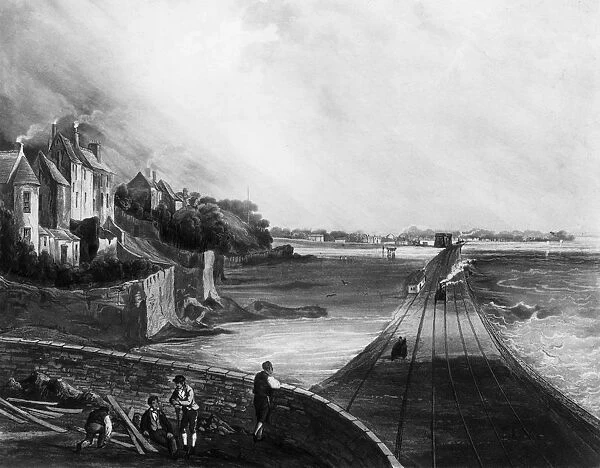 Dublin and Kingstown Railway opened 17th December 1834 View from Blackrock 1834