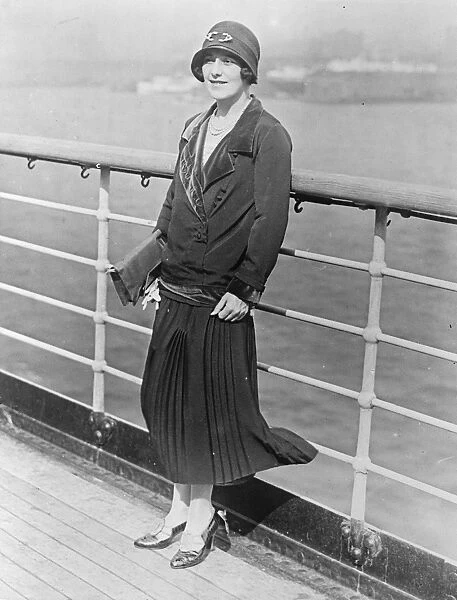 The Duchess of Westminster arriving at New York 10 September 1924