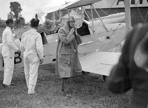 The Duke of Gloucester in flying kit, on the occasion of his opening the Air Service