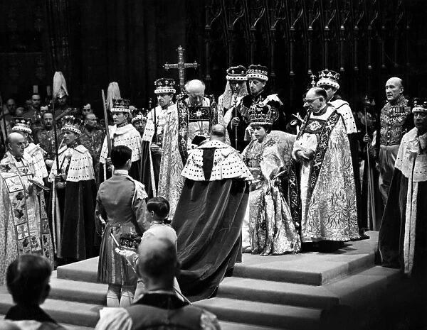 The Duke of Gloucester paying Homage to Her Majesty The Queen Elizabeth II after