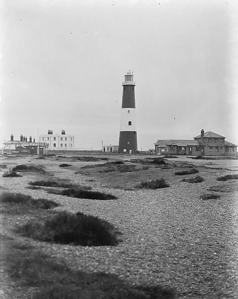 Dungeness light house in Kent. 17 January 1939