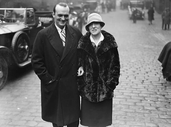 The Earl of Lathom and Mrs Xenia Morison photographed on Friday, when their engagement