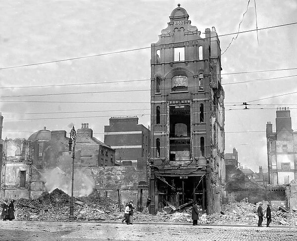Easter Rising (originally captioned The Dublin rebellion) The ruins in Sackville