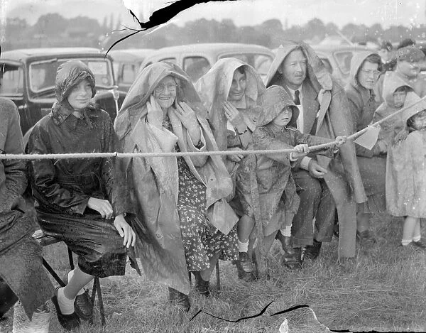 The Edenbridge and Oxted Show - 4 August 1952 Heavy rain did not deter these spectators