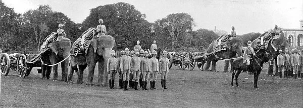 Elephant Battery Royal Artillery India 1895