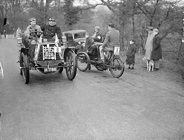 One entry gave it up in old crocks hill climb!. Ancient cars, none later than 1904