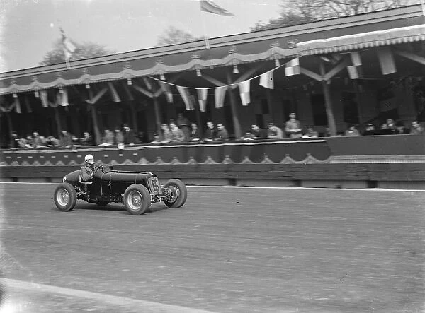 ERA Pat Fairfield at speed at Crystal Palace. 1937