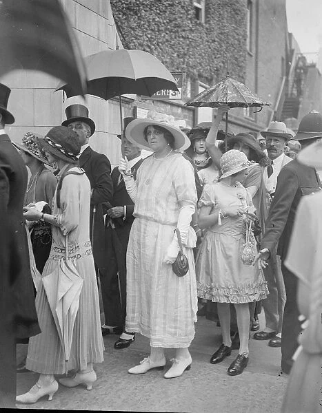 At Eton and Harrow cricket match at Lords, London Lady Mary Crichton 13 July 1923