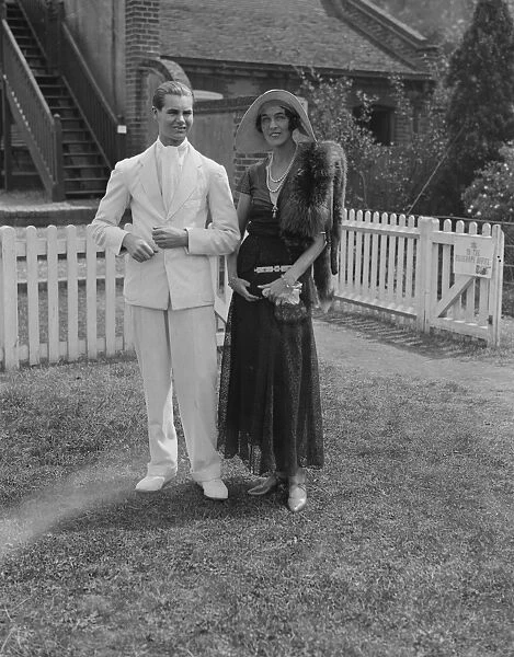 Eton versus Winchester Mr Tom Hanbury and Mrs Cecil Hanbury 30 June 1933