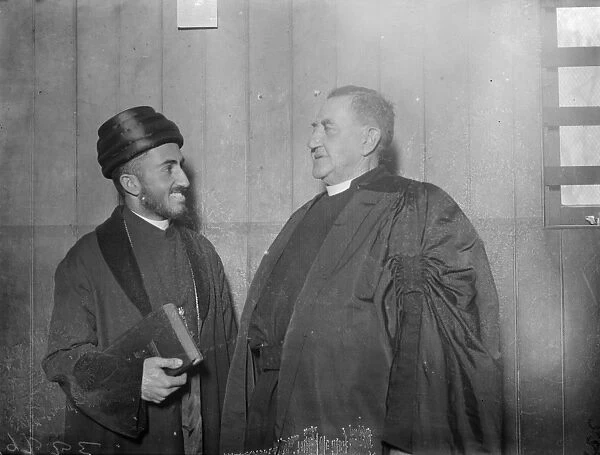 Exiled Patriarch of Assyrians in London. Mar Shimun, the young Patriarch of the