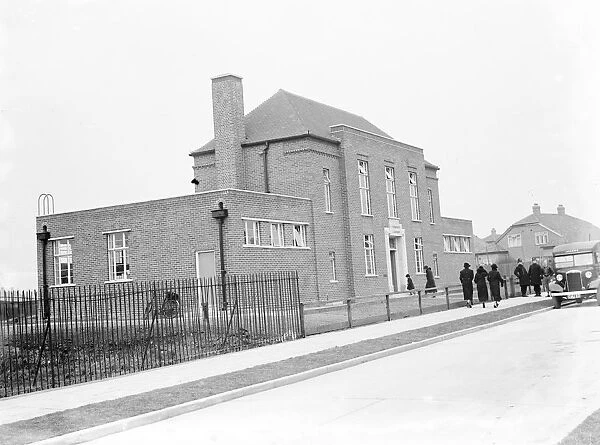 An exterior view of the new Blackfen Library on Cedar Avenue in Blackfen, London