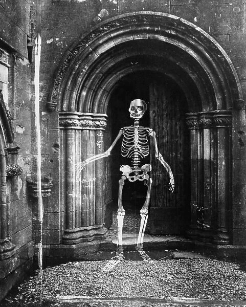 Famous Ghosts : Skeleton ghost, Harry Price Library, University of London, England