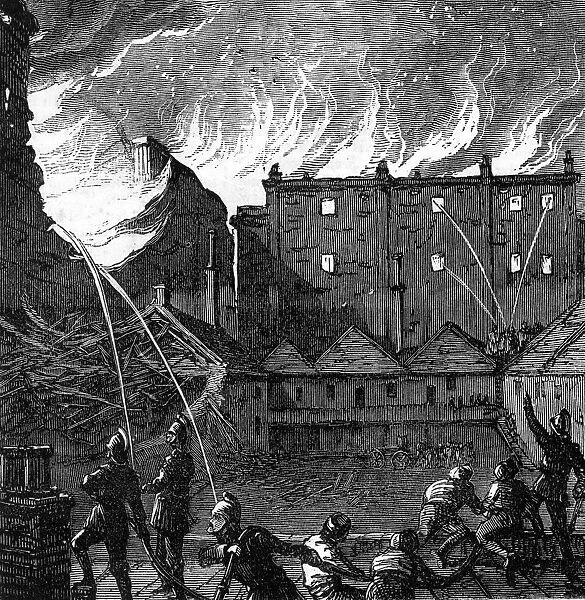 February 1874 The burning of the Pantechnicon building in Montcomb Street, Belgravia