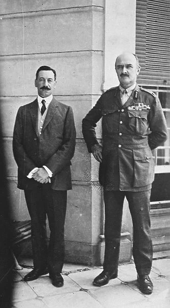 Field Marshal Viscount Allenby and Sir Herbert L Samuel Sir Herbert has just been