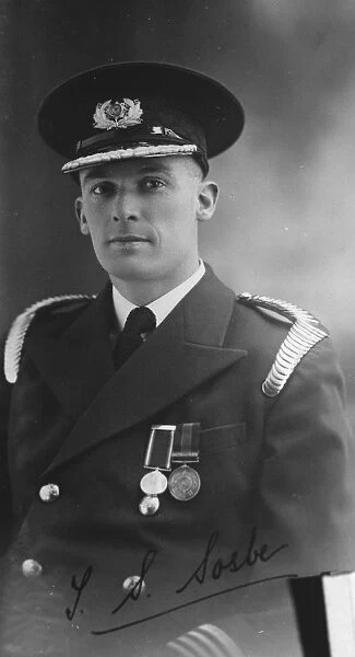 Fire chief Mr Ts Sosbe of Bexleyheath, Kent. 1938