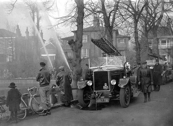 Fire Engine in Chislehurst, Kent. 1933