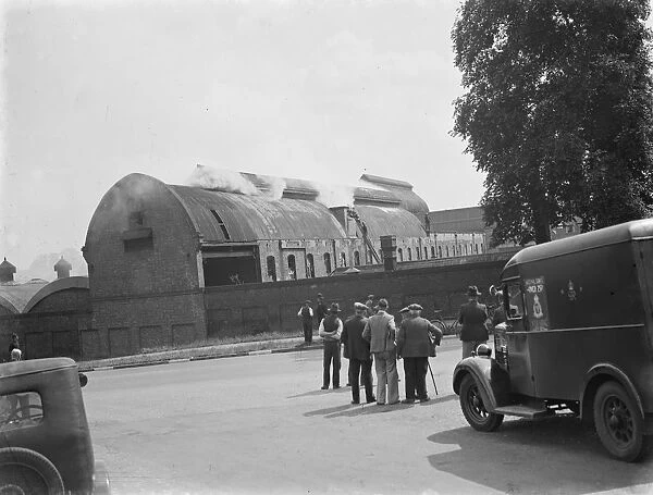 Fire at Joynsons Paper Mill in St Mary Cray, Kent. 1939