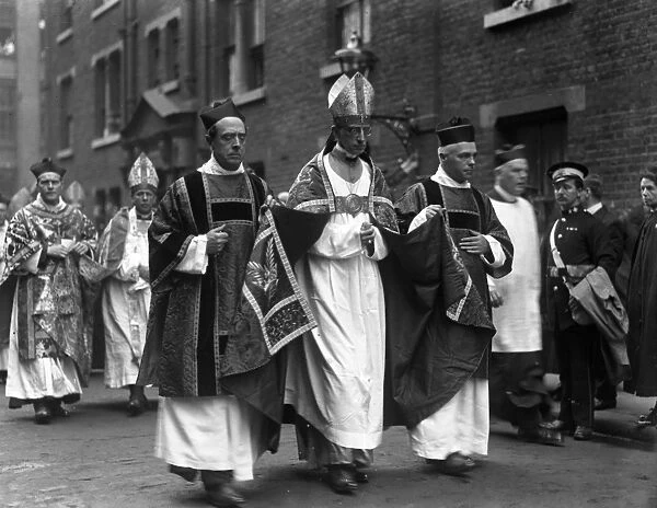 The first Anglo - Catholic Congress. The Bishop of Atlanta, with the Reverends E A Morgan