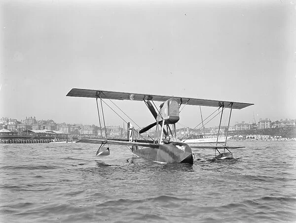 First International Seaplane Race at Bournemouth Sr Janello ( Italy ) the winner