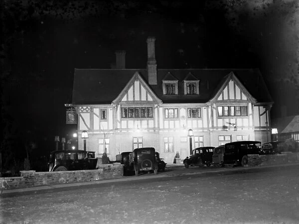 A fleet of Vauxhall cars parked in fornt of the Daylight Inn in Petts Wood, Kent
