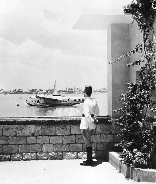 Flying boat in Jordan June 1946