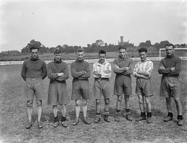 Footballers at Dartford. 1936