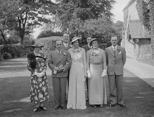 Fowden and Paige wedding. The parent group. 4 September 1937
