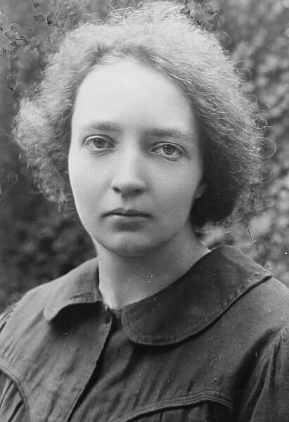 Frances cleverest girl. Mlle Irene Curie, the daughter of the famous radium expert