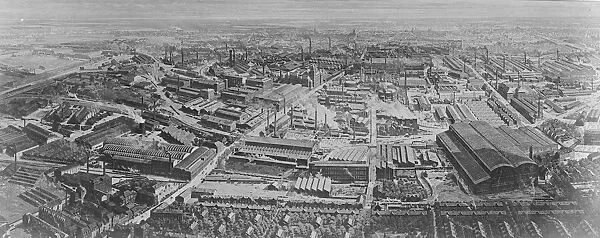 Franco German crisis, the industrial heart of the Ruhr. A remarkable view of the