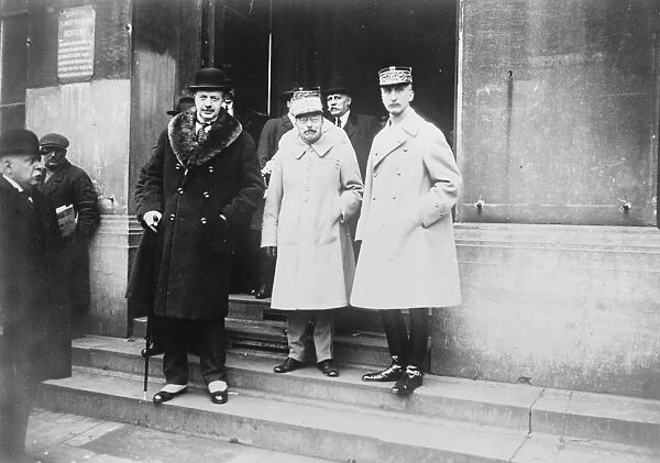 French Generals at Brussels Conference M Maginot and Generals Degontte ( centre )