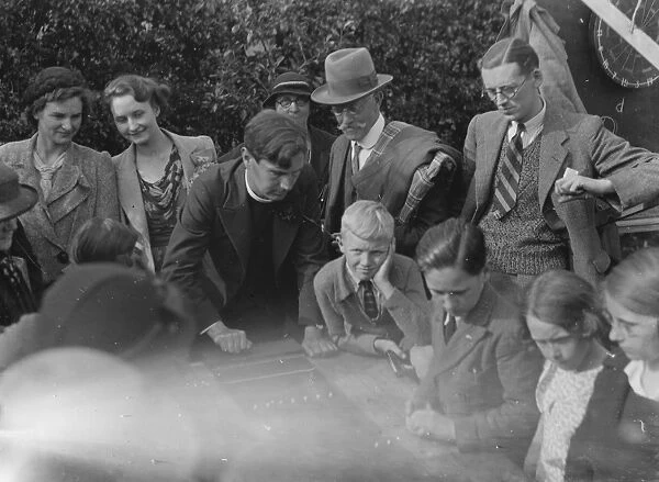 Games at the Holy Trinity fete in Lamorbey, Kent. 19 June 1937