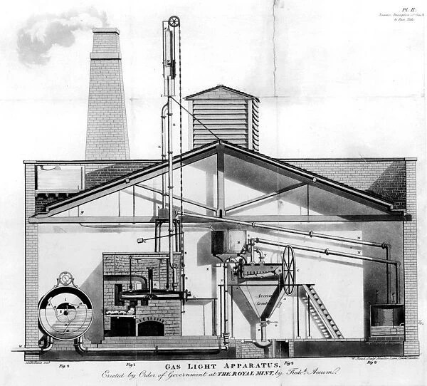 Gas Light Apparatus Royal Mint Gasworks 1817