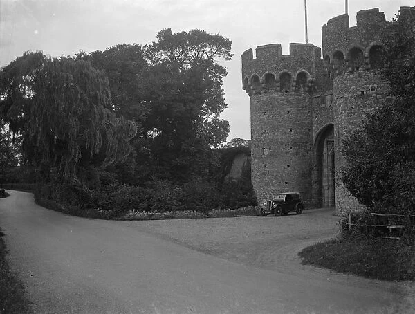 The gate house of 14th century Cooling Castle near Rochester, Kent. It was built