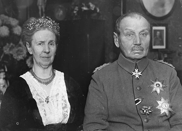 General Alexander von Klucks golden wedding. The leader of the German First Army