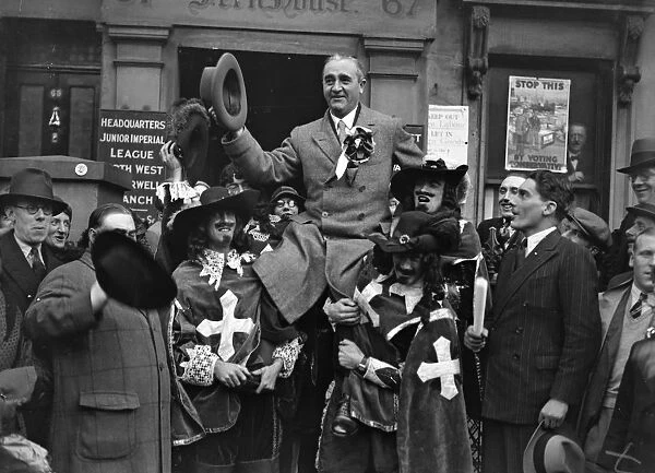 General election, 1931. Mr J D Cassels, KC, the newly elected conservative member