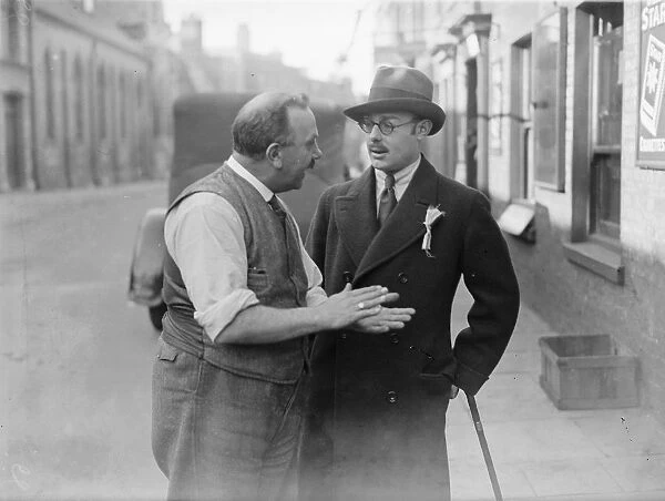 General Election, October 1924 Mr Henry Mond canvassing at Wisbech 24 October 1924