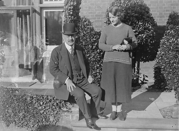 General Election, October 1924 Sir Alfred Mond with his daughter Miss Norah Mond 24