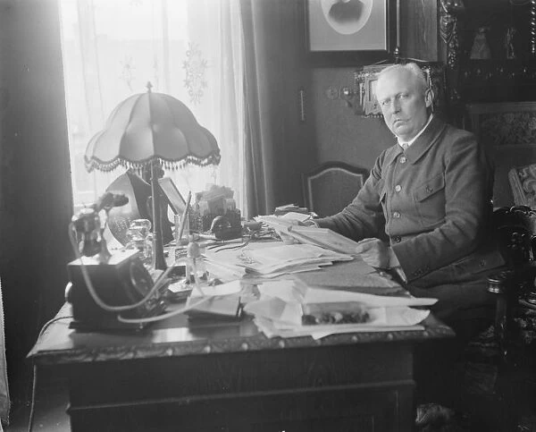 General Erich Friedrich Wilhelm Ludendorff, the famous German strategist at his