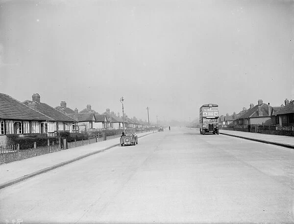 The general view of King Harold Way in Erith, Kent. 1938