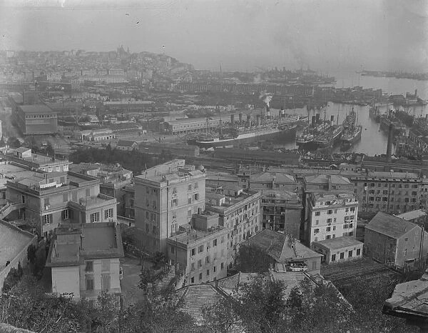 Genoa City and Harbour April 1922