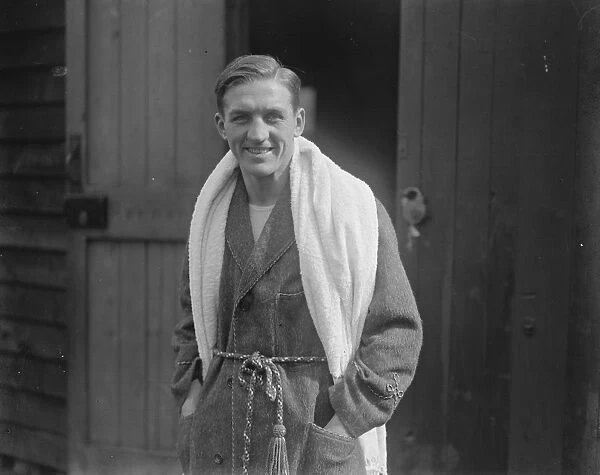 Georges Carpentier commences training for his contest with Ted Kid Lewis on May