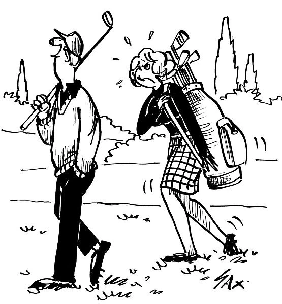 Golf  /  Golfing Cartoon by Sax Usually paying little or no attention to political correctness