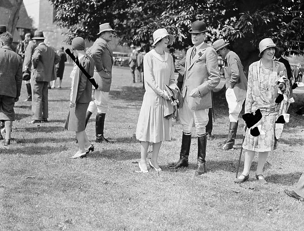 Goodwood week polo tournament at Cowdray Park. Mrs Musgrave Hall and Lord Barney 1929