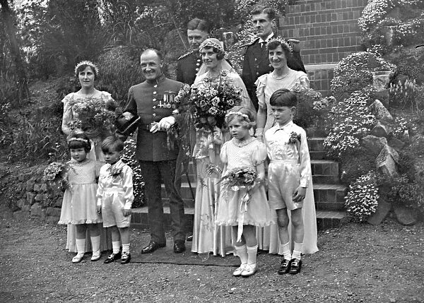Group at R. A. F. Wedding at St Pauls Cray. 1934