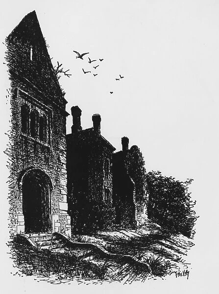 From Haunted Houses by Joseph Braddock Brede Place Sussex